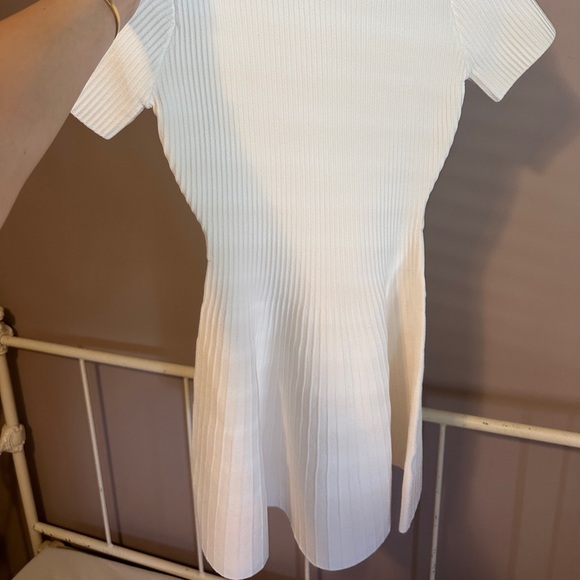 Oak and fort cream ribbed dress - Picture 6 of 7